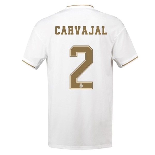 Camiseta Real Madrid NO.2 Carvajal Replica Primera Ropa 2019/20 Blanco